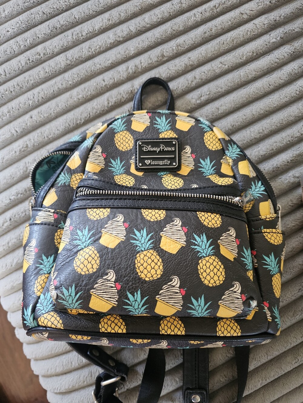 Disney Parks Loungefly Pineapple & Dole Whip Mini Backpack - Black - Picture 5 of 5